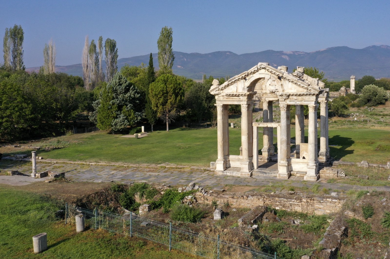 A view from the ancient city of Aphrodisias, Aydın, western Türkiye, Aug. 24, 2022. (AA) 