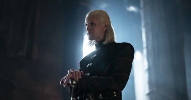 Matt Smith as Prince Daemon Targaryen, in a scene from the TV series "House of the Dragon." (AP Photo)