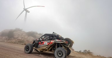 A racer participates in the 12th TransAnatolia Rally Raid, Eskişehir, Türkiye, Aug. 29, 2022. (AA Photo)