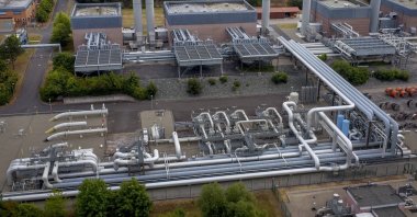 The gas storage plant Reckrod is pictured near Eiterfeld after the Nord Stream 1 pipeline was shut down due to maintenance, central Germany, July 14, 2022. (AP Photo)