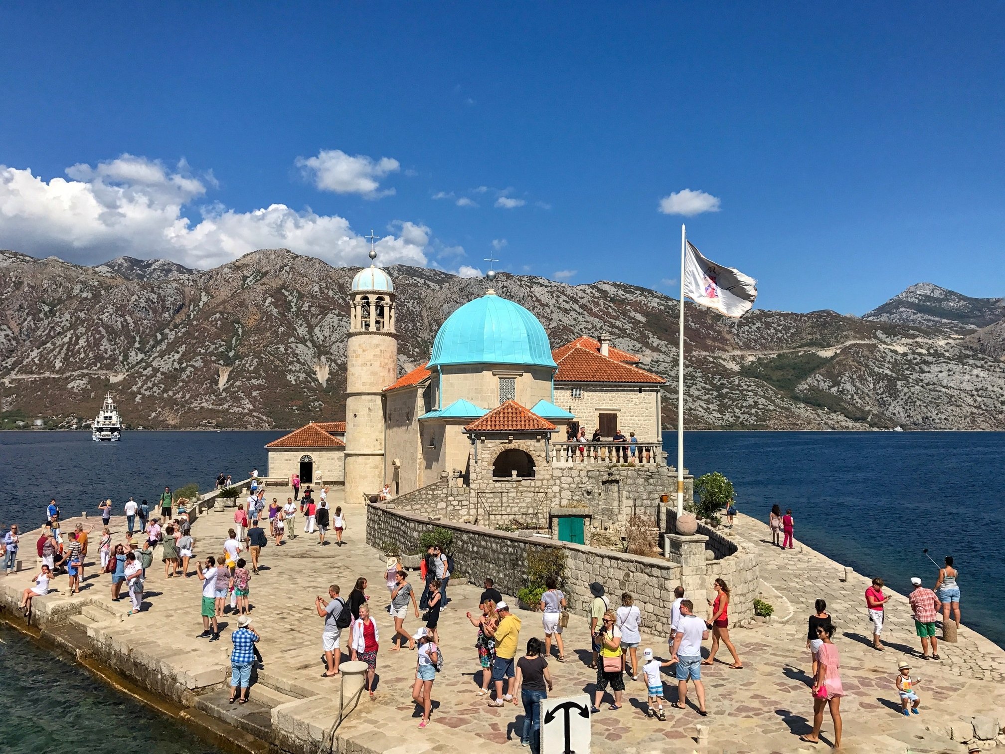 The Island of Our Lady of the Rock in the Bay of Kotor, Montenegro.  (Photo by Özge Şengelen)