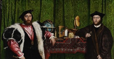 Hans Holbein, "The_Ambassadors." (Wikimedia) 