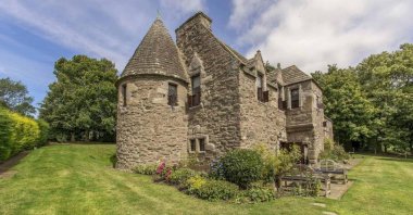 Powrie Castle has had extensive renovation work done by its current owners over the last three decades. (via Thorntons)
