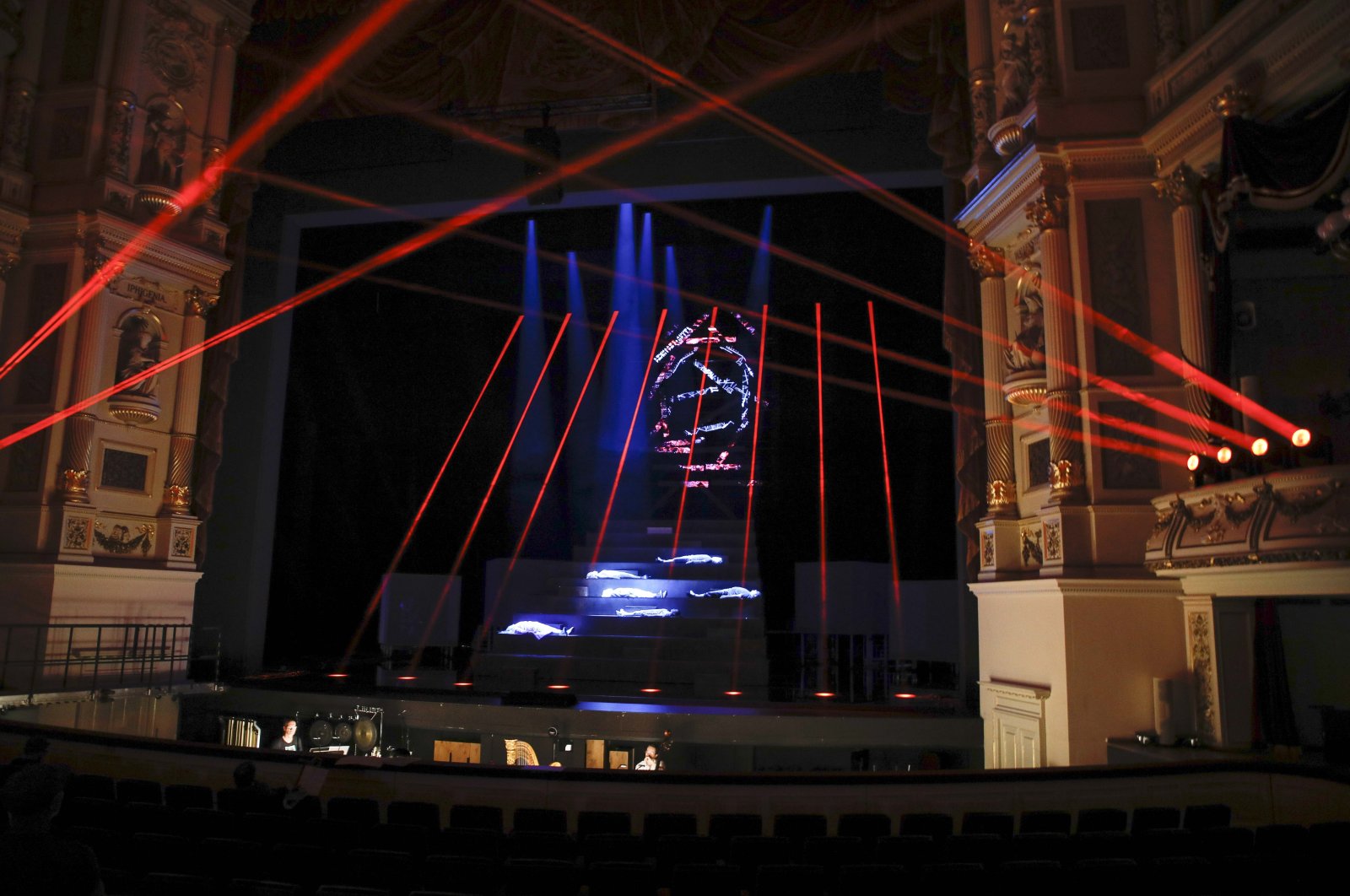 The team behind a new opera taking the stage in Dresden are allowing artificial intelligence to take charge of one entire scene, Germany, Sept. 2, 2022. (dpa Photo)