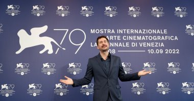 Director Santiago Mitre poses at the 79th Venice Film Festival during a photo call for the film "Argentina, 1985," Venice, Italy, Sept. 3, 2022. (Reuters Photo)