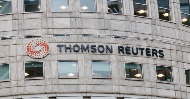 The Thomson Reuters headquarters building in Canary Wharf, London, Britain, Nov. 15, 2017.(Shutterstock Photo)