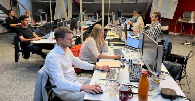 Interior of the International Committee of the Red Cross (ICRC) Central Tracing Agency (CTA), which tracks the captured or missing in the Ukraine-Russia war, Versoix, Switzerland, Aug. 26, 2022 (AFP Photo)