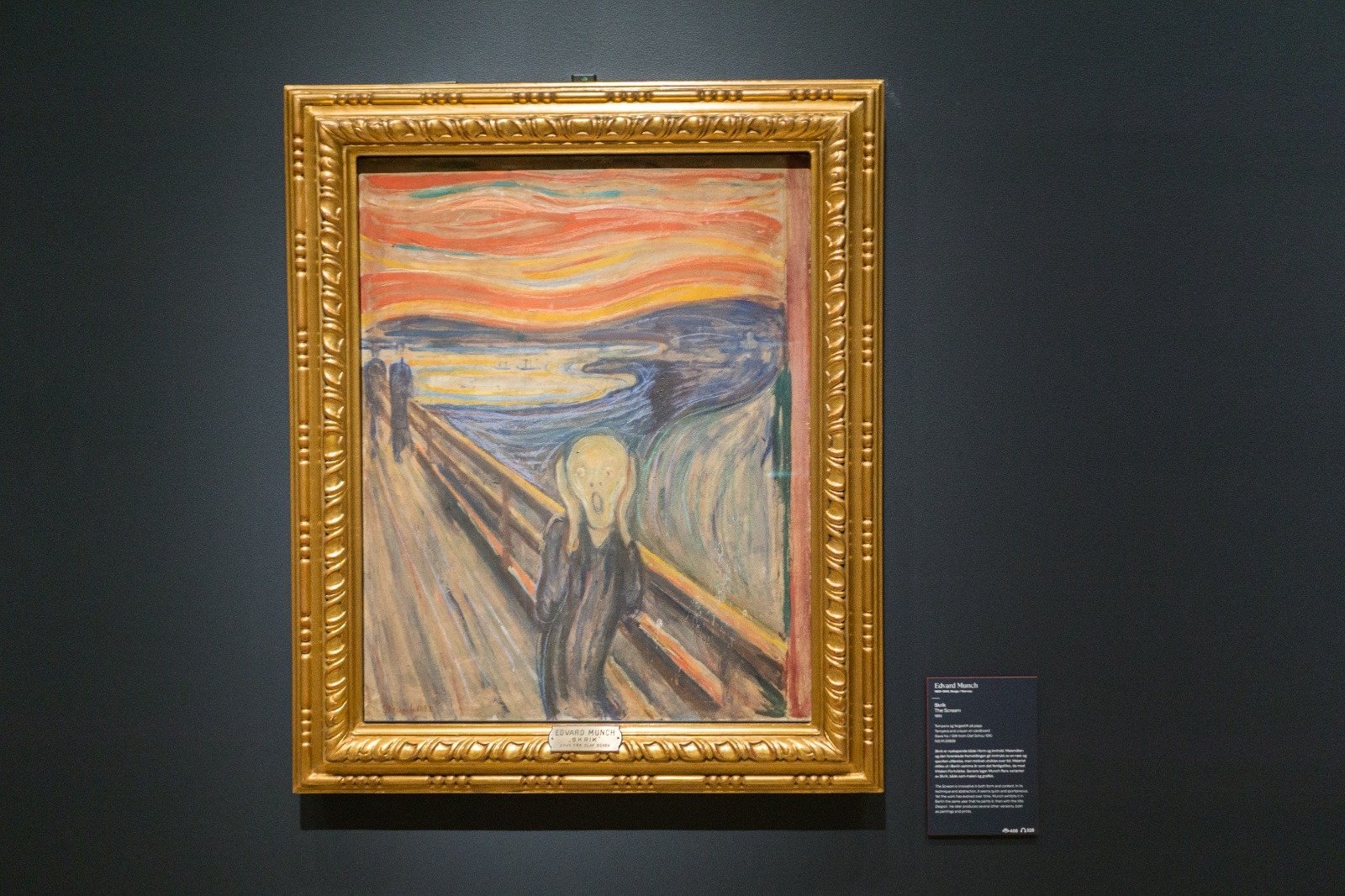 In the National Museum, of course, you can also see "The Scream," the most famous painting by the Norwegian painter Edvard Munch. (DPA Photo)