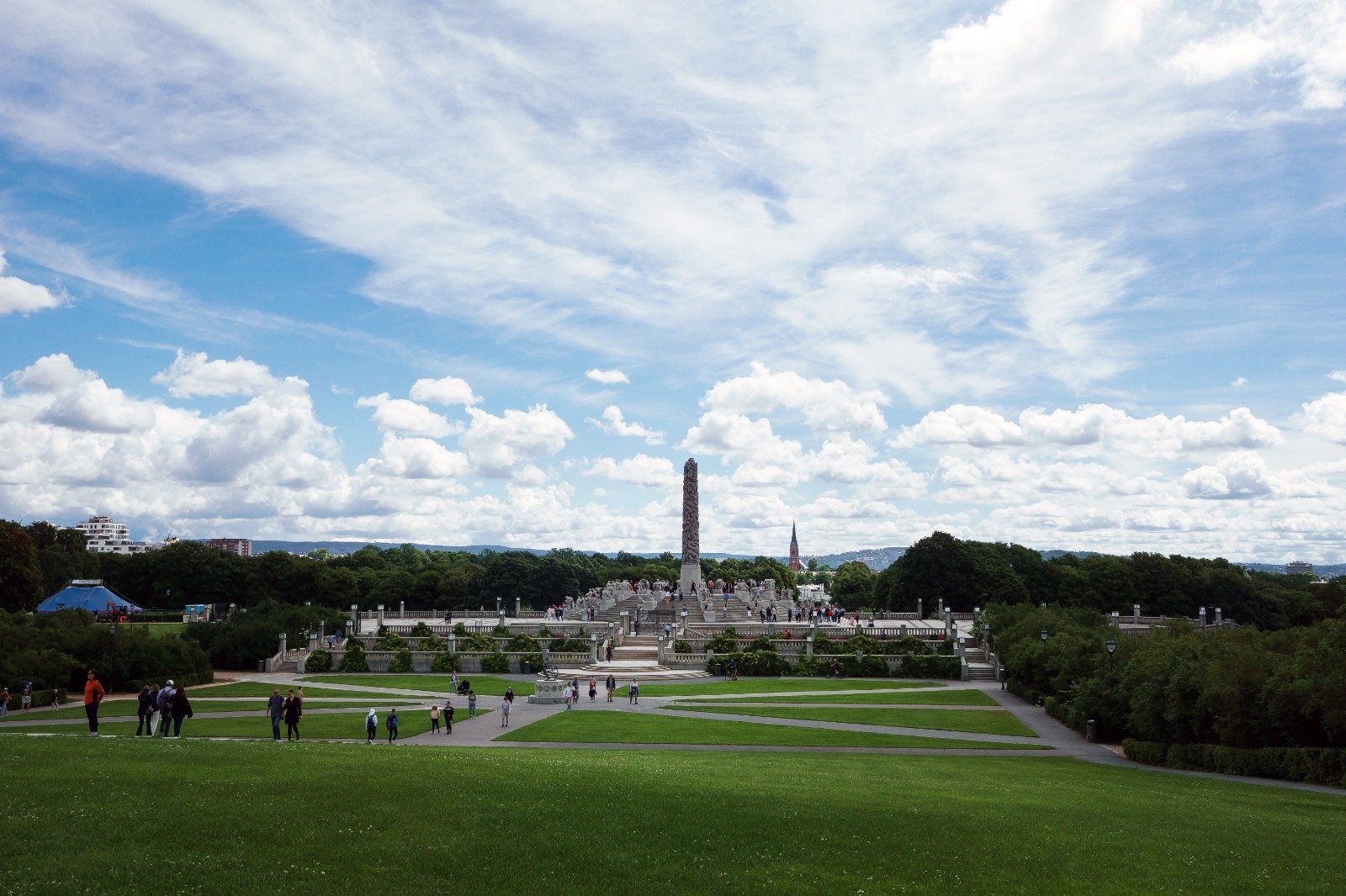 Seni di udara terbuka di Vigeland Sculpture Park.  (Foto DPA)