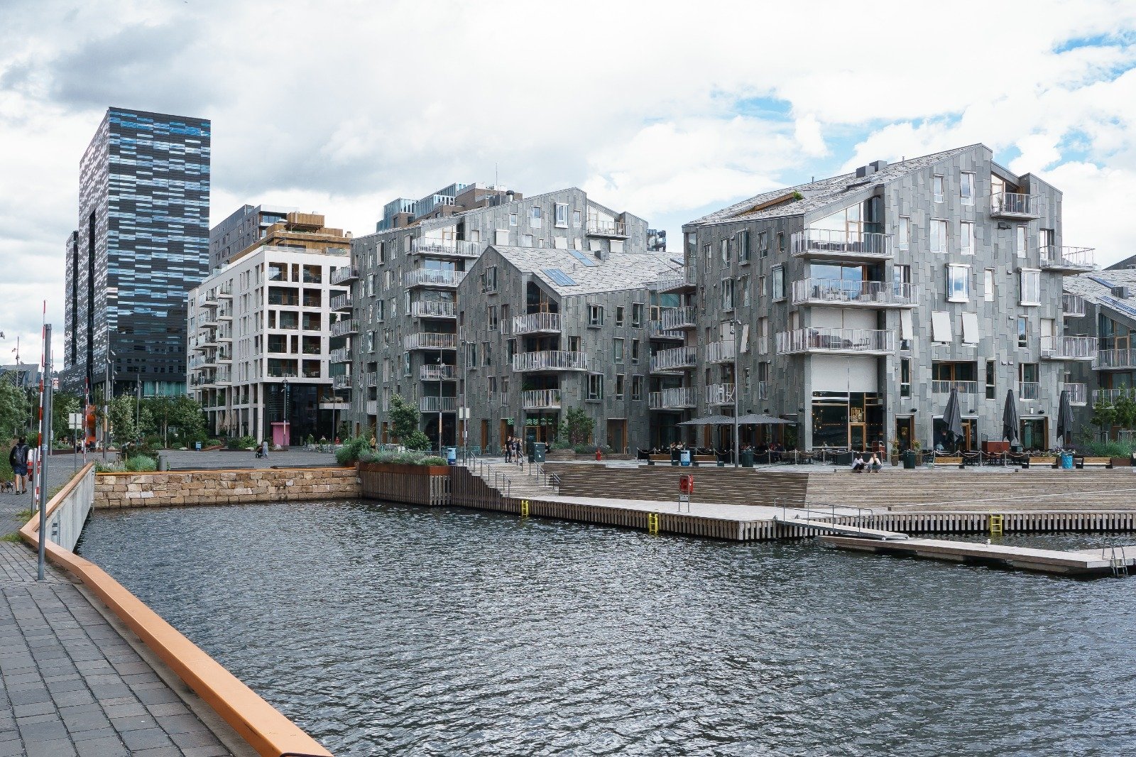 Modern architecture fills the waterfront promenade of Oslo's harbor district, itself almost a bold work of art. (DPA Photo)