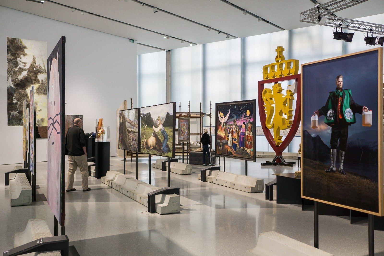 In the National Museum of Oslo, 6,500 works are exhibited across 86 rooms. (DPA Photo)