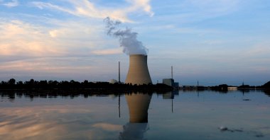 A general view shows the nuclear power plant Isar 2 by the Isar River in Eschenbach near Landshut, Germany, Aug. 17, 2022. (Reuters Photo)