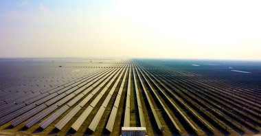 A view of the Karapınar Solar Power Plant (GES) in Konya, Türkiye, April 11, 2022.(AA Photo)