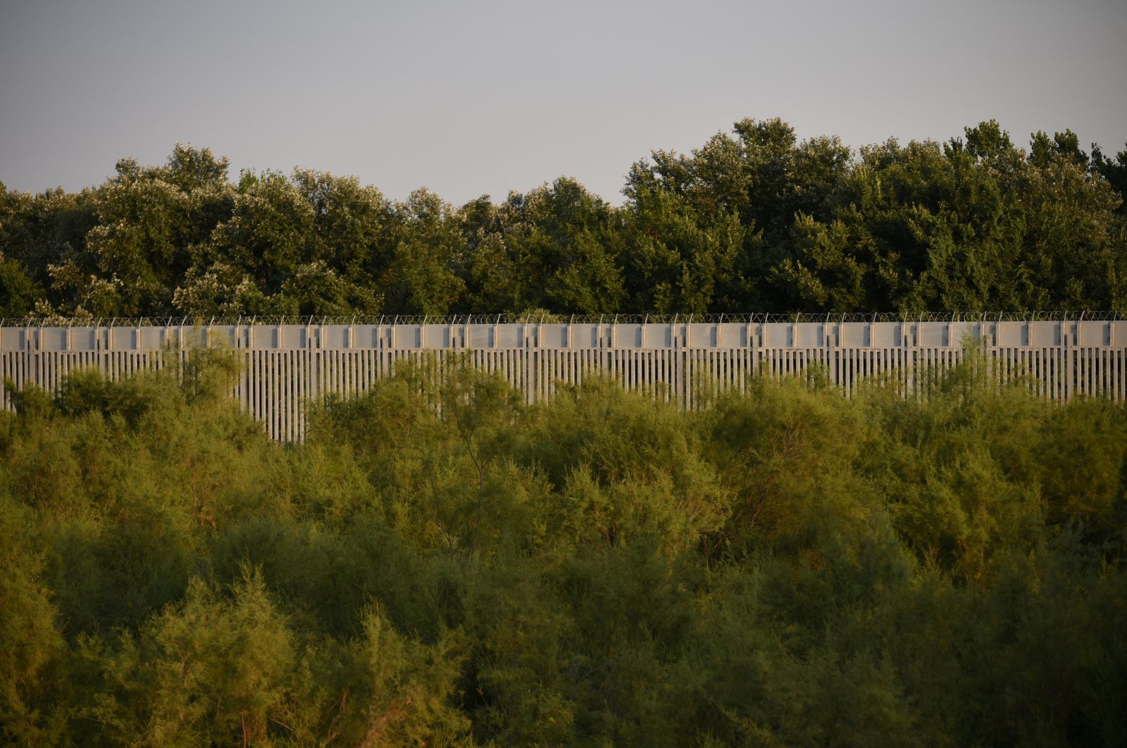 A view of the border fence between Greece and Türkiye, in Alexandroupolis, Greece, Aug. 10, 2021. (REUTERS Photo)