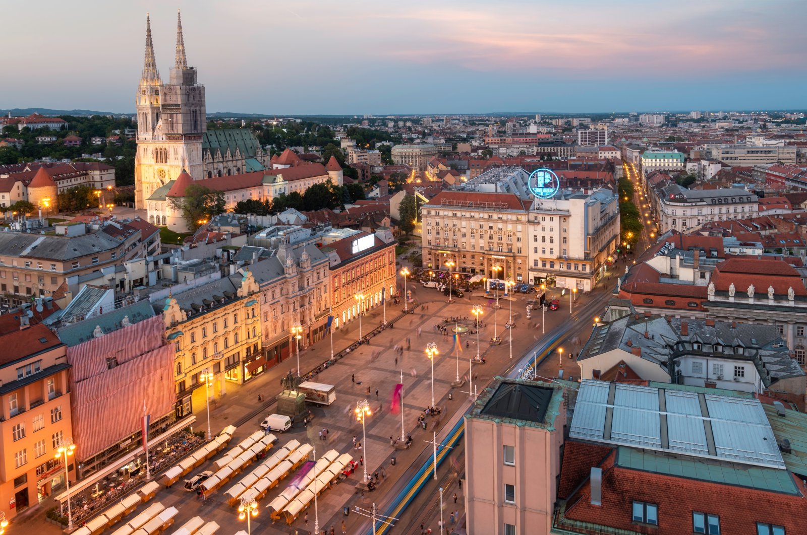 An aerial view of Zagreb, Croatia, May 25, 2019. (Shutterstock Photo) 