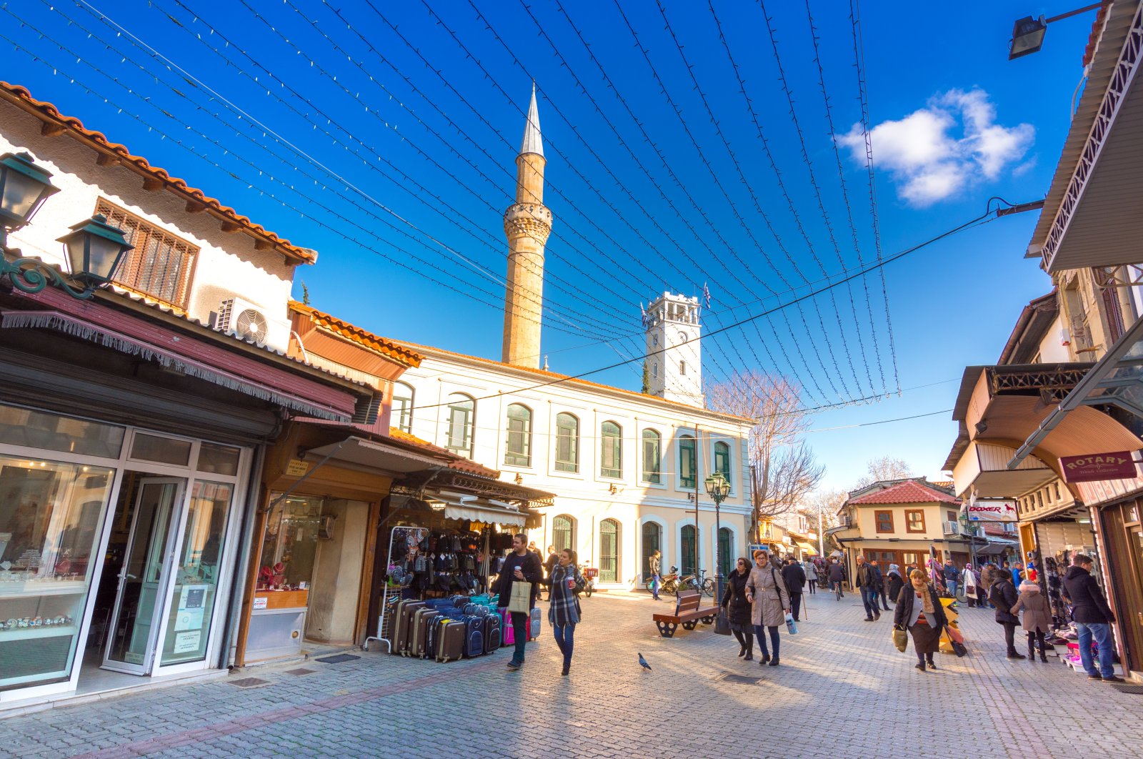 People walking in the streets of Komotini town, on a typical winters morning, Western Thrace, Greece, Dec. 30, 2018. (Shutterstock File Photo)