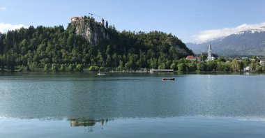 The castle and lake of Bled, Slovenia. (Photo by Özge Şengelen)