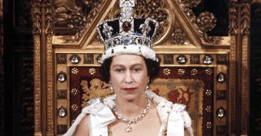 In this April 1966 file photo, Britain&#039;s Queen Elizabeth II is seen during the State Opening of Parliament, London, England. Queen Elizabeth II, Britain’s longest-reigning monarch and a rock of stability across much of a turbulent century, has died. She was 96. Buckingham Palace made the announcement in a statement on Thursday, Sept. 8, 2022. (AP File Photo)