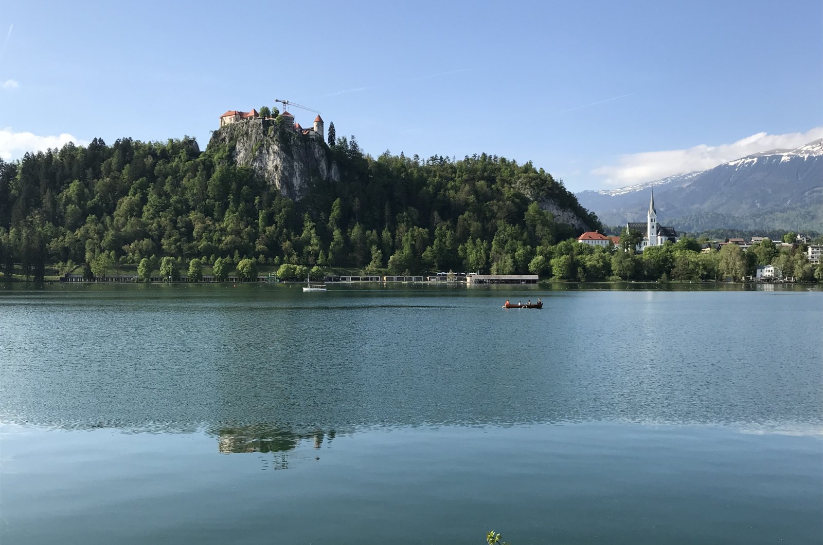 The castle and lake of Bled, Slovenia. (Photo by Özge Şengelen)