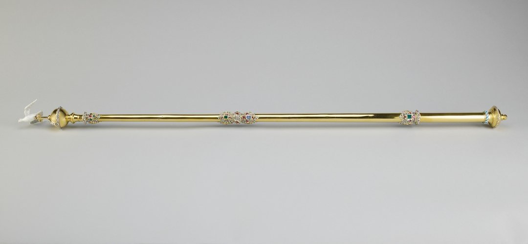 The Sovereign's Sceptre with Dove. (Via the Royal Collection Trust)