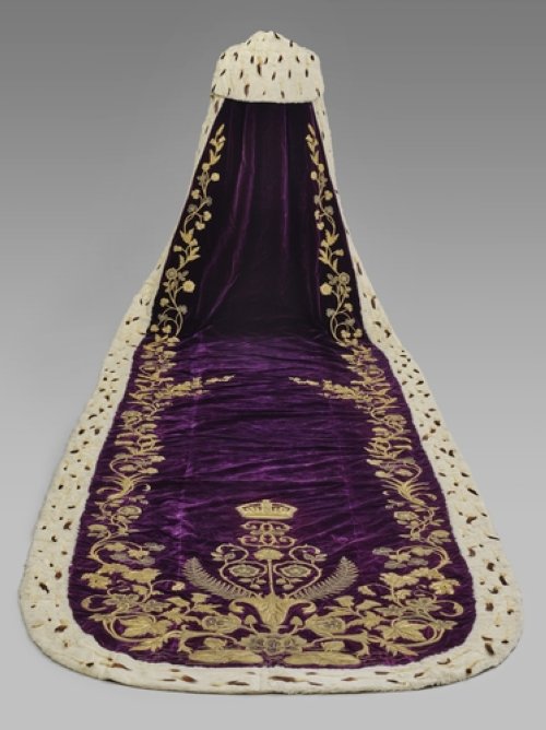 Purple Robe of Estate. (Via the Royal Collection Trust)