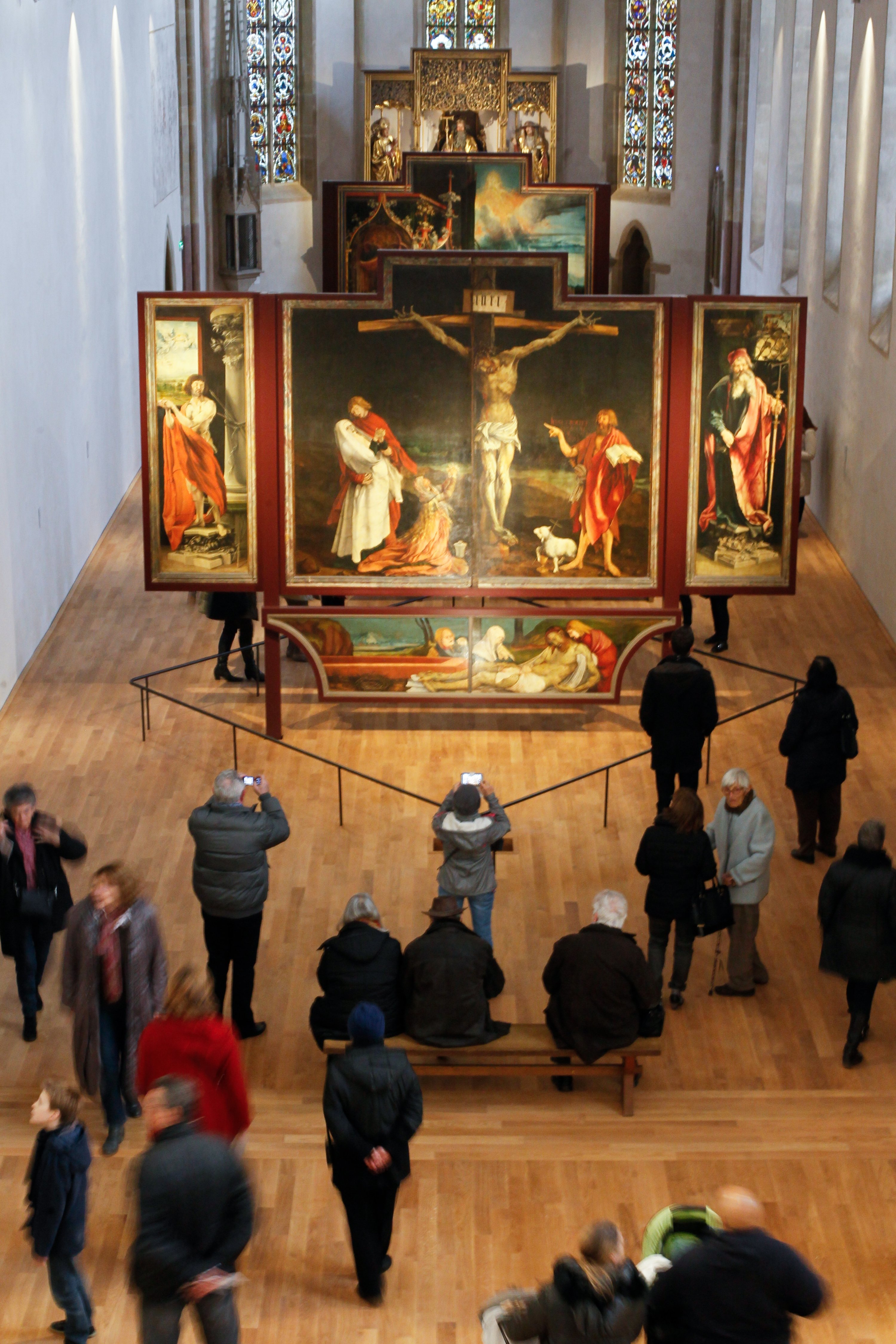 Altar Isenheim di Colmar, salah satu karya terpenting dalam sejarah seni sakral, telah menjalani pekerjaan restorasi yang luar biasa ekstensif selama beberapa tahun, Colmar, Prancis, 25 Oktober 2019. (Foto dpa)
