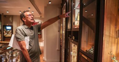Nobel Prize laureate and author Orhan Pamuk during a press meeting on the 10th anniversary of Museum of Innocence, Istanbul, Türkiye, Sept. 9, 2022. (AA Photo)
