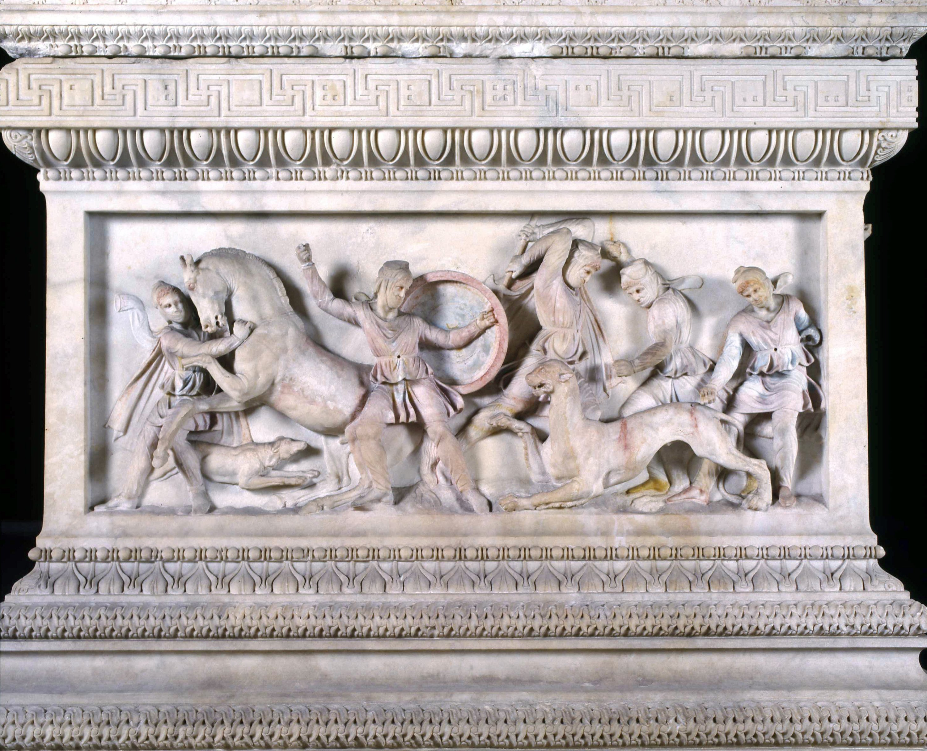 Pemandangan Sarkofagus Alexander, Museum Arkeologi Istanbul, Türkiye, 9 September 2022. (Foto AA) 