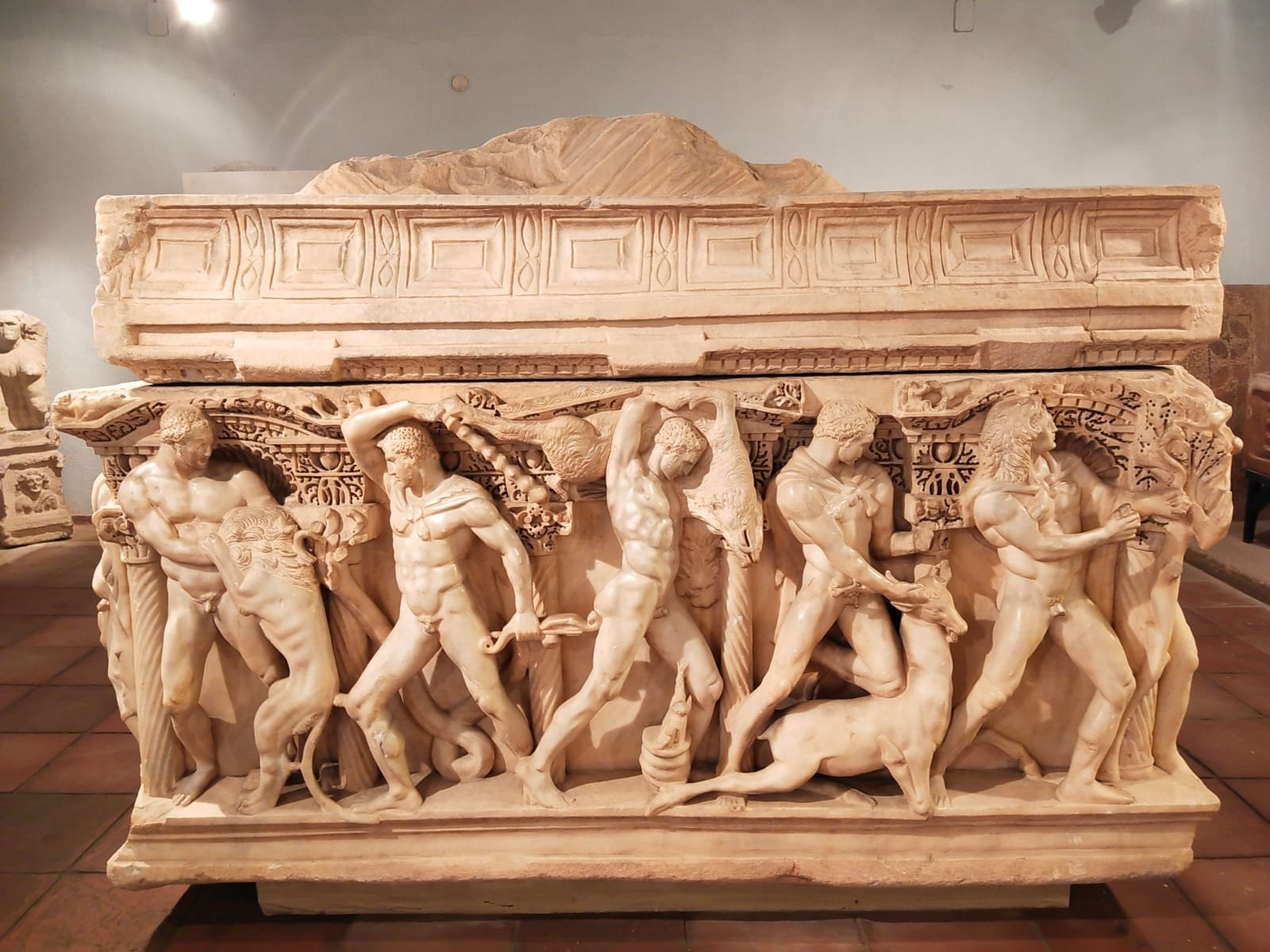 Pemandangan Sarkofagus Heracles, Museum Arkeologi Konya, Türkiye tengah, 9 September 2022. (Foto AA)