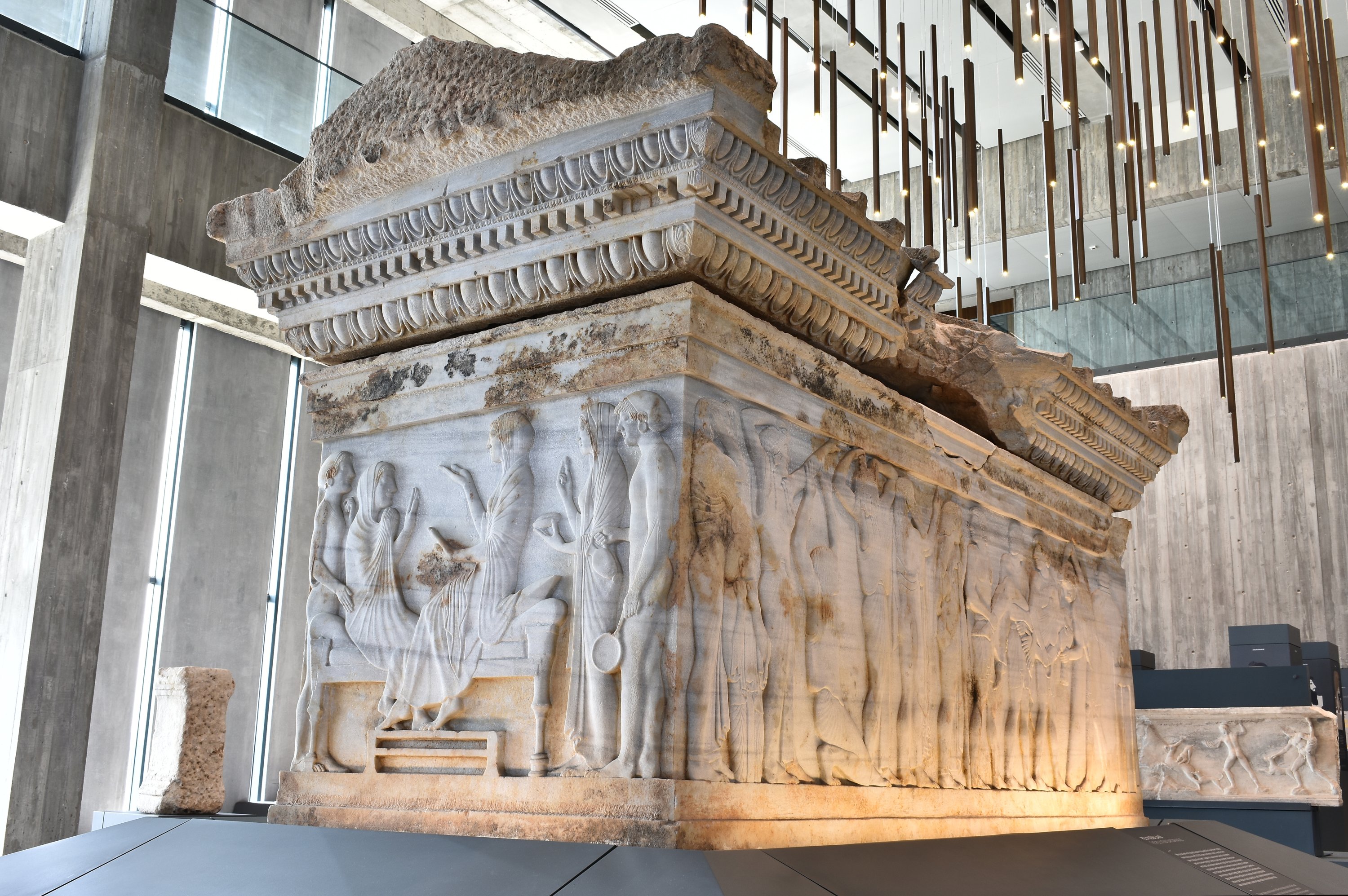 Pemandangan Sarkofagus Polyxena, Museum Troy, anakkale, barat laut Türkiye, 9 September 2022. (AA Photo) 