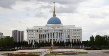The residence of the president of Kazakhstan Ak-Orda in Nursultan (formerly Astana), Kazakhstan, Sept. 13, 2022. (EPA Photo)
