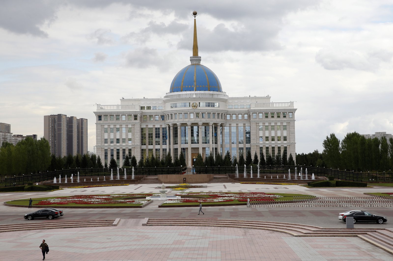 The residence of the president of Kazakhstan Ak-Orda in Nursultan (formerly Astana), Kazakhstan, Sept. 13, 2022. (EPA Photo)