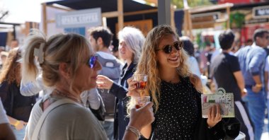 Coffee lovers enjoy the coffee festival, Istanbul, Türkiye, Sept. 29, 2019. (Photo courtesy of the organization)
