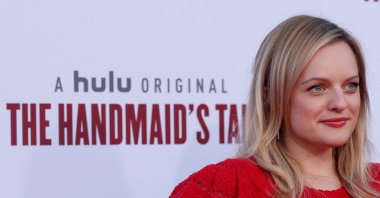 Elisabeth Moss arrives at a season 3 finale event for the television series "The Handmaid's Tale" in Los Angeles, California, U.S., Aug. 6, 2019. (Reuters Photo)