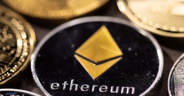 Representation of Ethereum, with its native cryptocurrency ether, is seen in this illustration taken Nov. 29, 2021. (Reuters Photo)