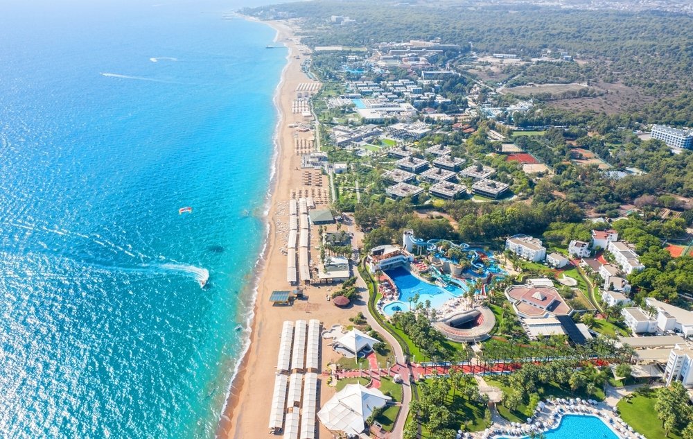 A resort village is seen above in Side, Antalya, southern Türkiye in this undated file photo. (Shutterstock Photo)