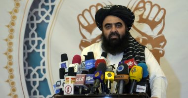 Afghanistan's Taliban-appointed Foreign Minister Amir Khan Muttaqi speaks at a press briefing in Kabul, Afghanistan, Sept. 19, 2022. (AP Photos)