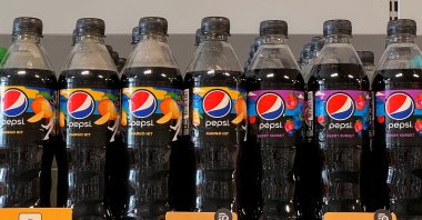 A view shows a shelf with bottles of Pepsi at a grocery store in Moscow, Russia, Sept. 9, 2022. (Reuters Photo)