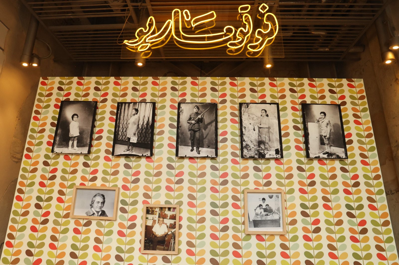 This picture shows an art installation, as part of an exhibition titled &quot;Allo, Beirut?&quot;, that shows archives of Lebanon&#039;s troubled past fused with artistic depictions of a grim present, in the capital, Beirut, Lebanon, Sept. 15, 2022. (AFP Photo)