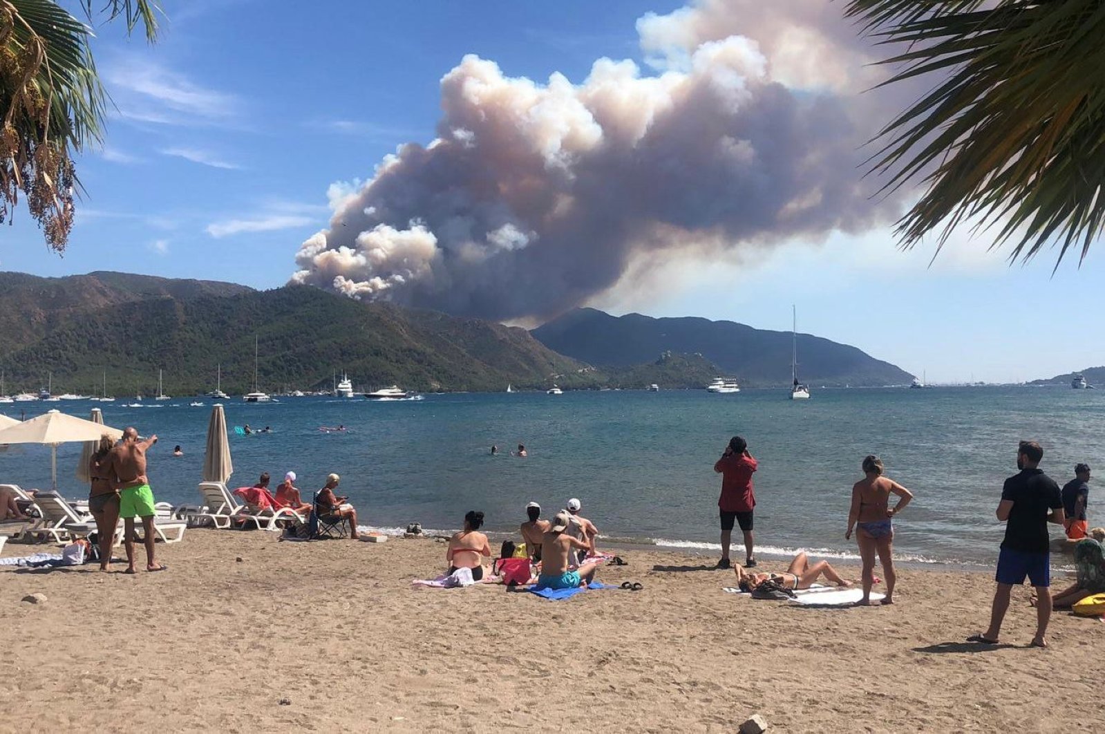Kebakaran hutan melanda kota resor Marmaris yang populer di Türkiye lagi