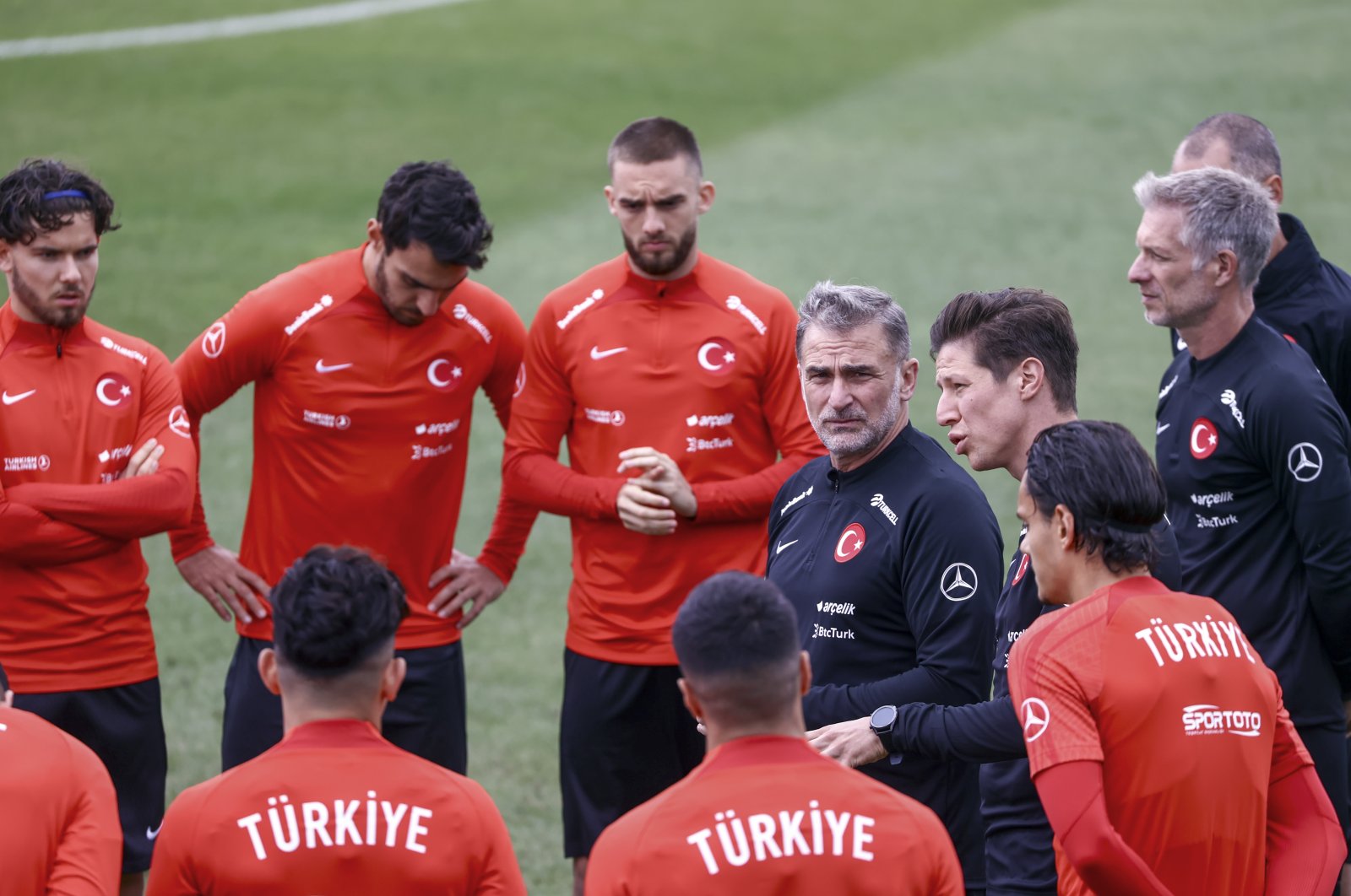Turkish national football team attends a practice session, Istanbul, Türkiye, Sept. 21, 2022. (AA Photo)