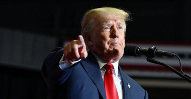 Former U.S. President Donald Trump speaks during a rally in Youngstown, Ohio, U.S., Sept. 17, 2022. (Reuters Photo)