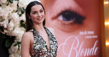 Cast member Ana de Armas attends a premiere for the film Blonde at TCL Chinese Theatre in Los Angeles, California, U.S., Sept. 13, 2022. (Reuters Photo)