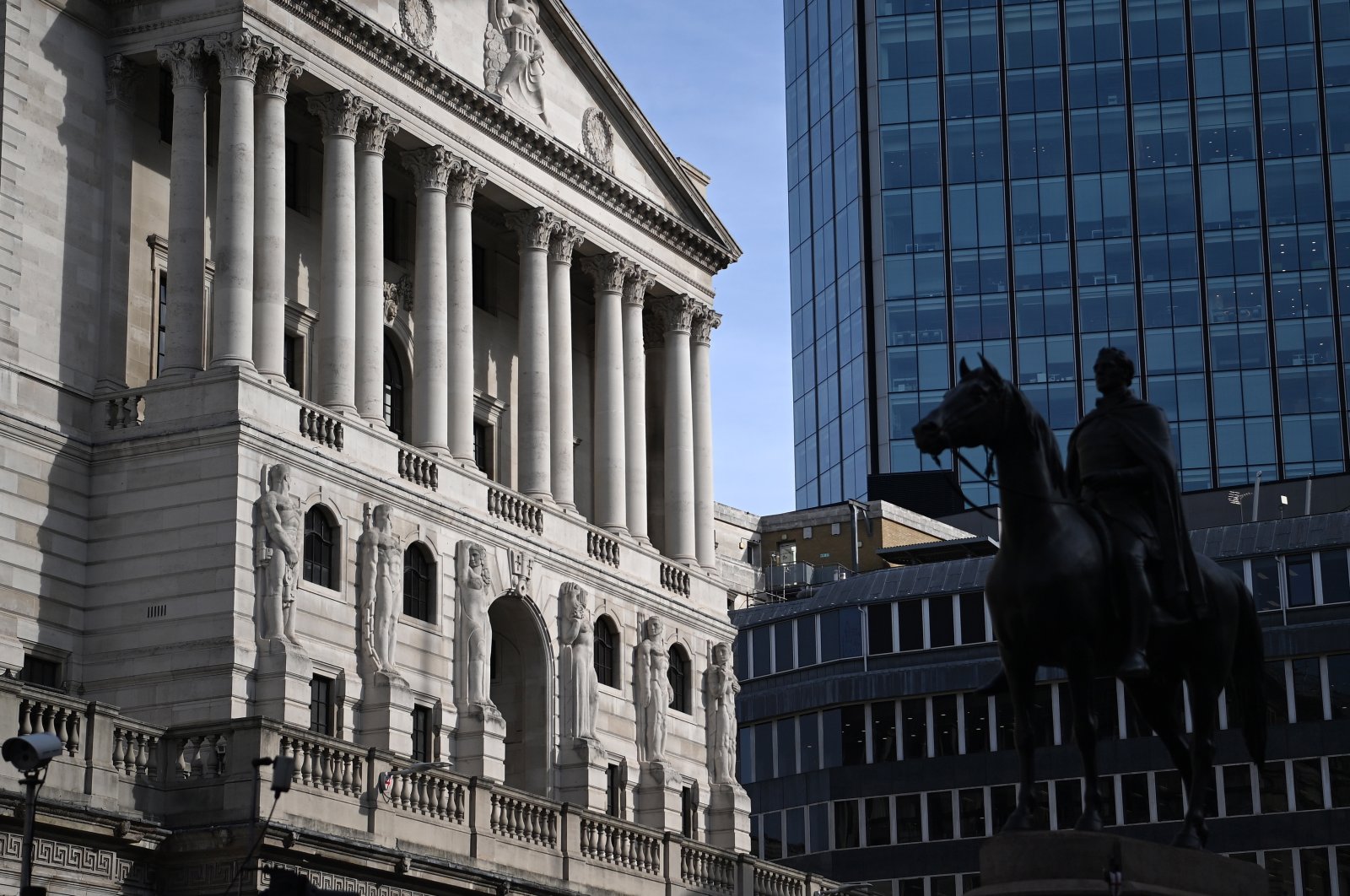 The Bank of England in London, Britain, Sept. 22, 2022. (EPA Photo)