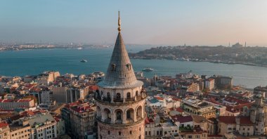 Galata Tower, one of the historical symbols of Istanbul, Türkiye, Sept. 23, 2022. (Shutterstock Photo)