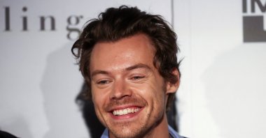 Harry Styles arrives at AMC Lincoln Square 13 for the premiere of &quot;Don&#039;t Worry Darling&quot; in New York City, U.S., Sept. 19, 2022. (Reuters Photo)