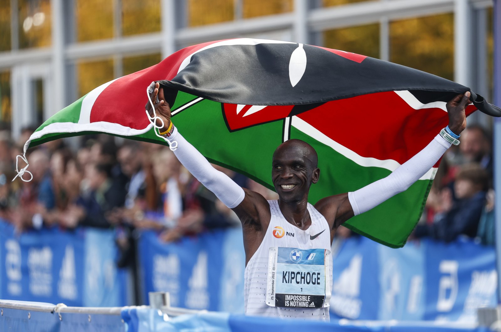 Kenya's Eliud Kipchoge breaks own marathon world record in Berlin