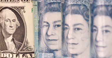 Pound and U.S. dollar banknotes are seen in this illustration taken Jan. 6, 2020. (Reuters Photo)