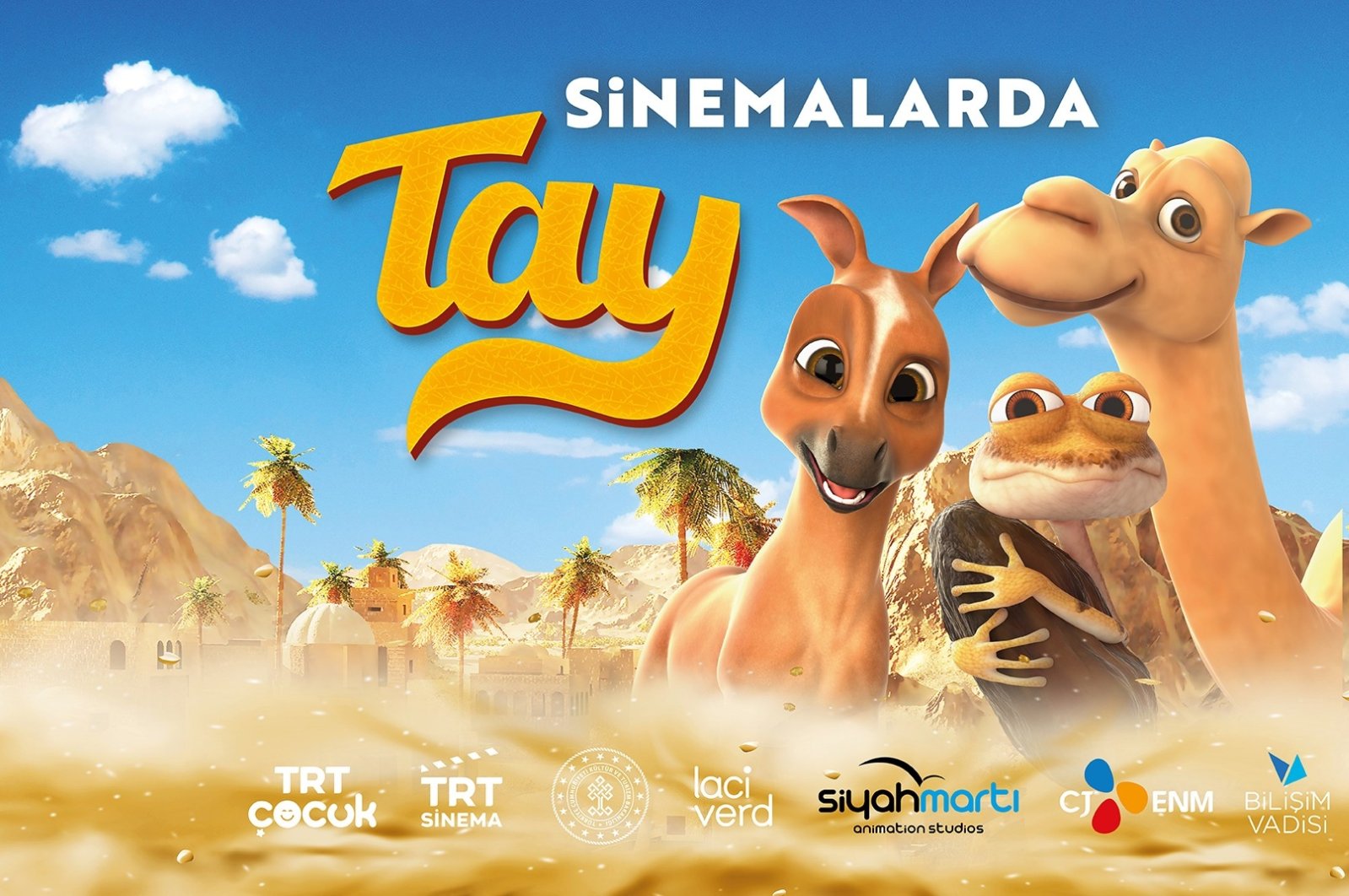 Poster of &quot;Tay,&quot; animation movie co-produced by Türkiye&#039;s state broadcaster TRT, Sept. 26, 2022. (IHA Photo)