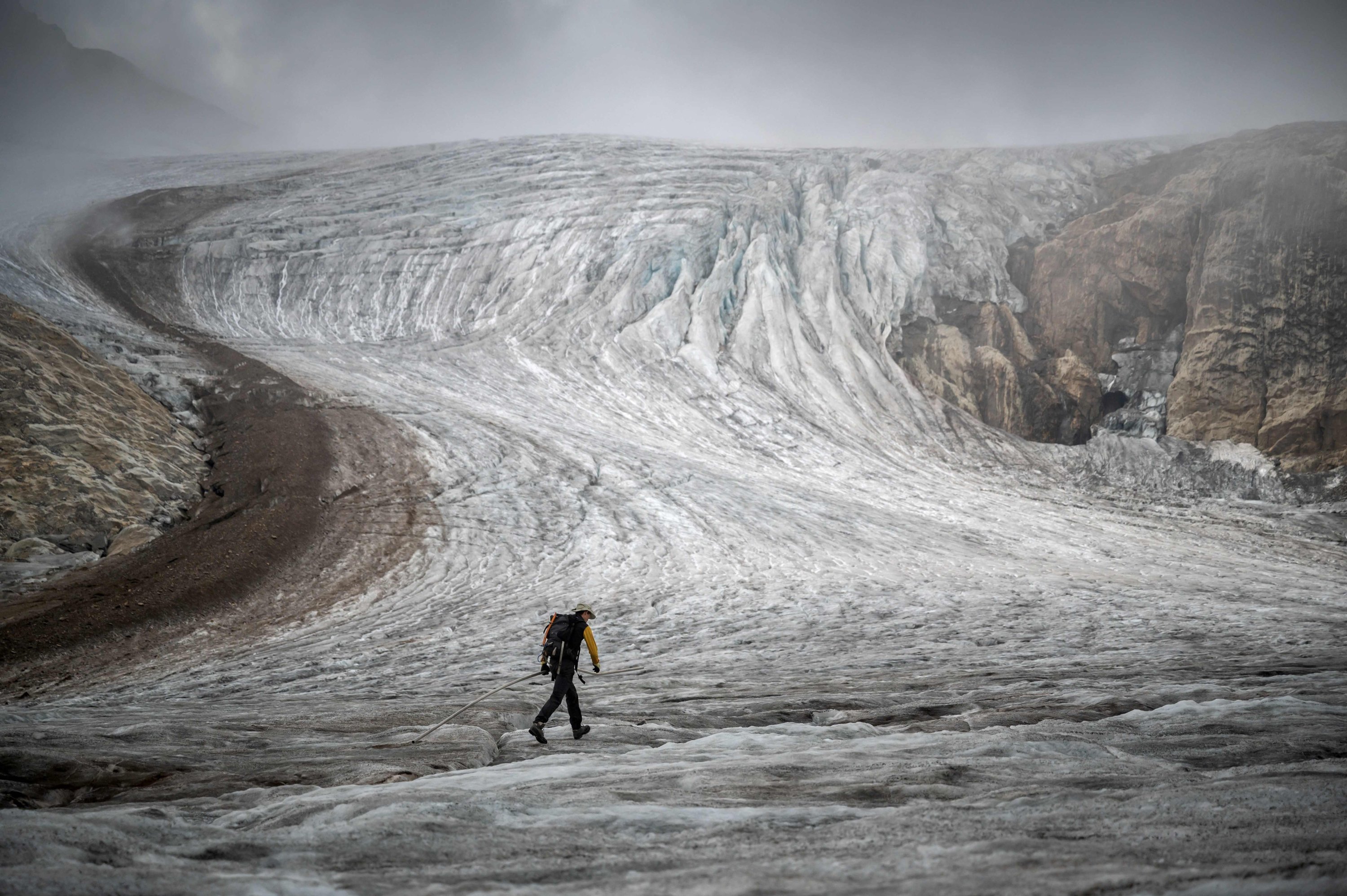 Gletser Gries, Swiss, 2 September 2022. (AFP Photo)